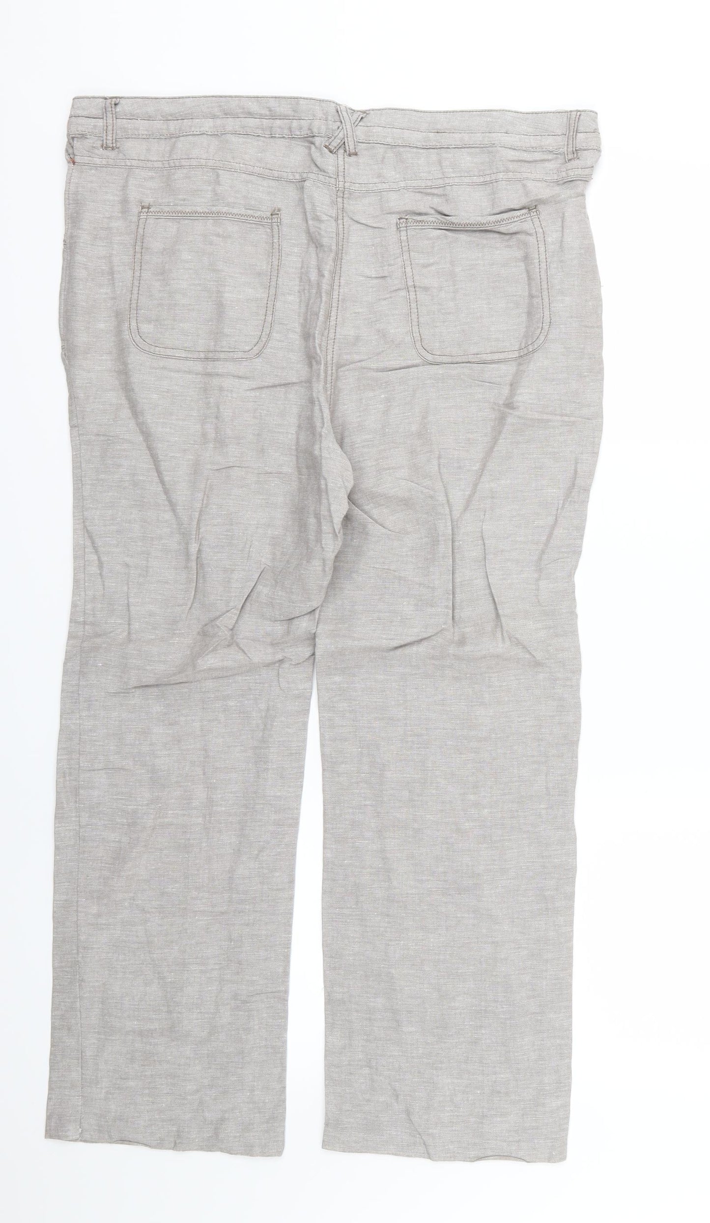 TU Womens Grey   Trousers  Size 16 L27 in