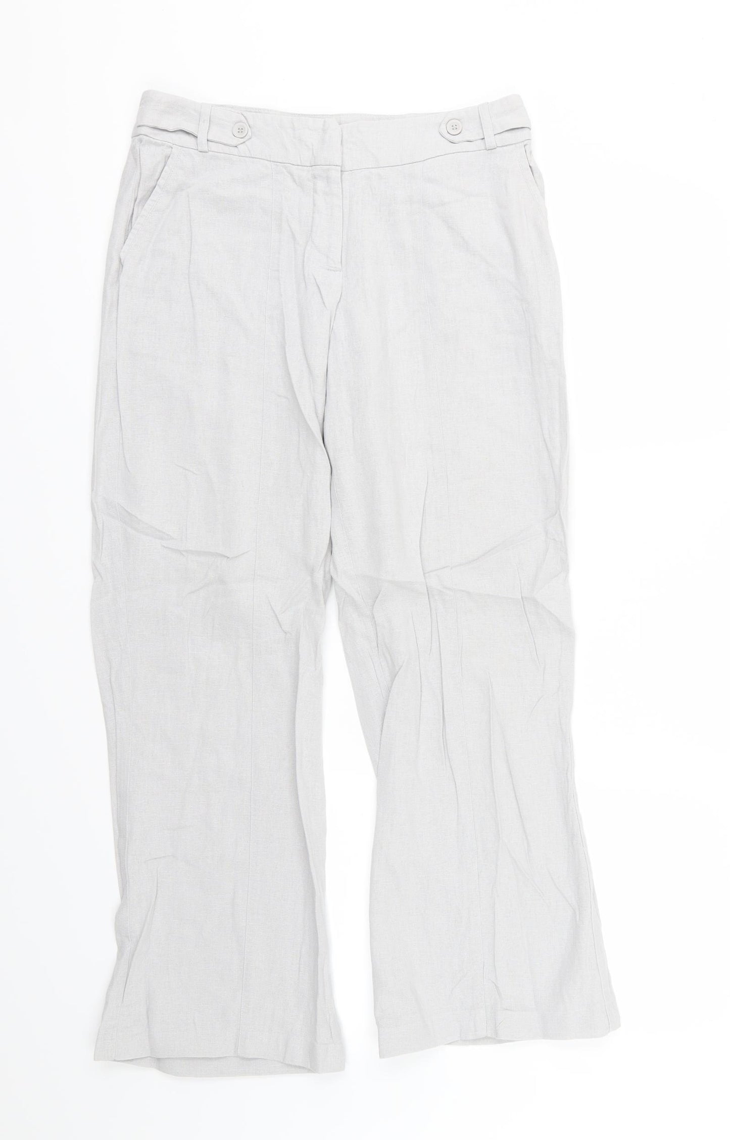F&F Womens Grey   Trousers  Size 8 L28 in