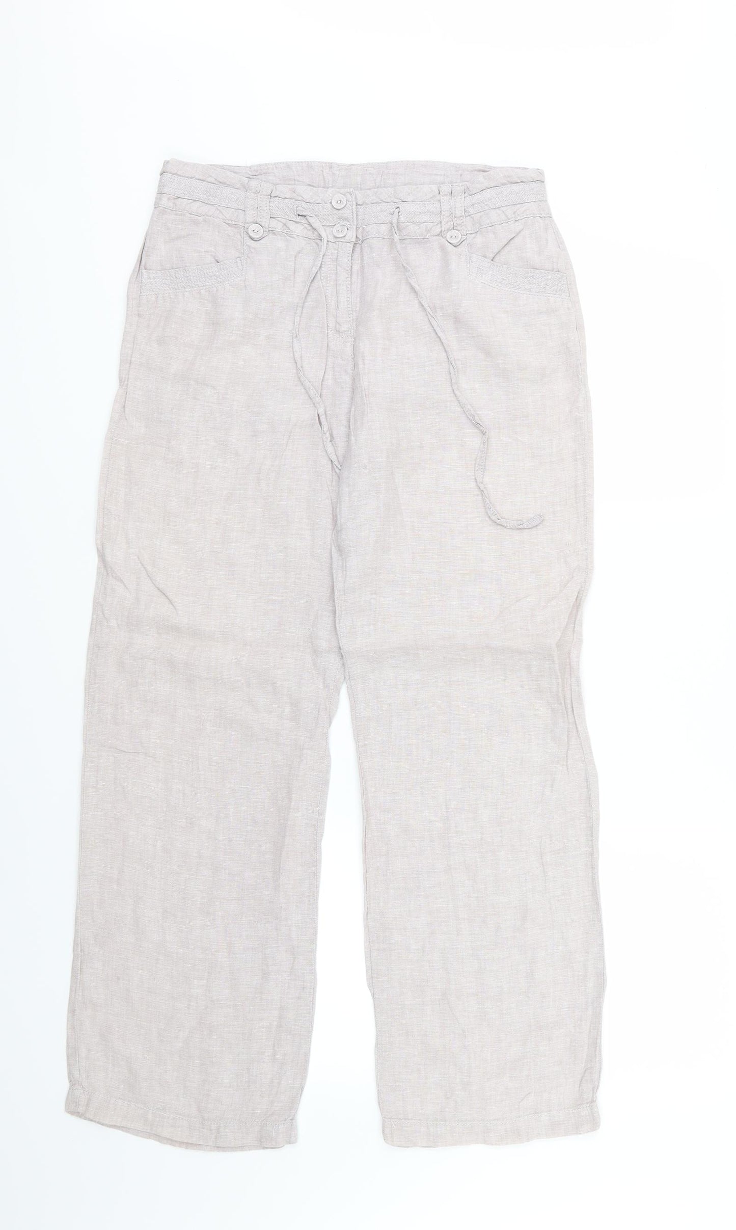 RJR.John Rocha Womens Grey   Trousers  Size 10 L29 in
