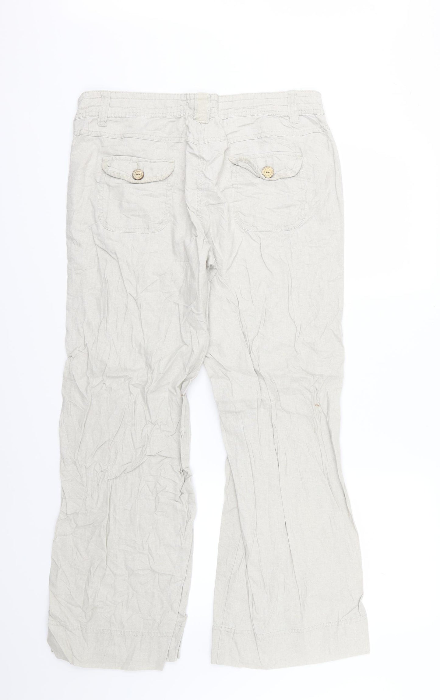 George Womens Beige   Trousers  Size 14 L30 in