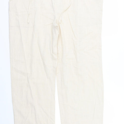 Preworn Womens Beige   Trousers  Size 42 in L31 in