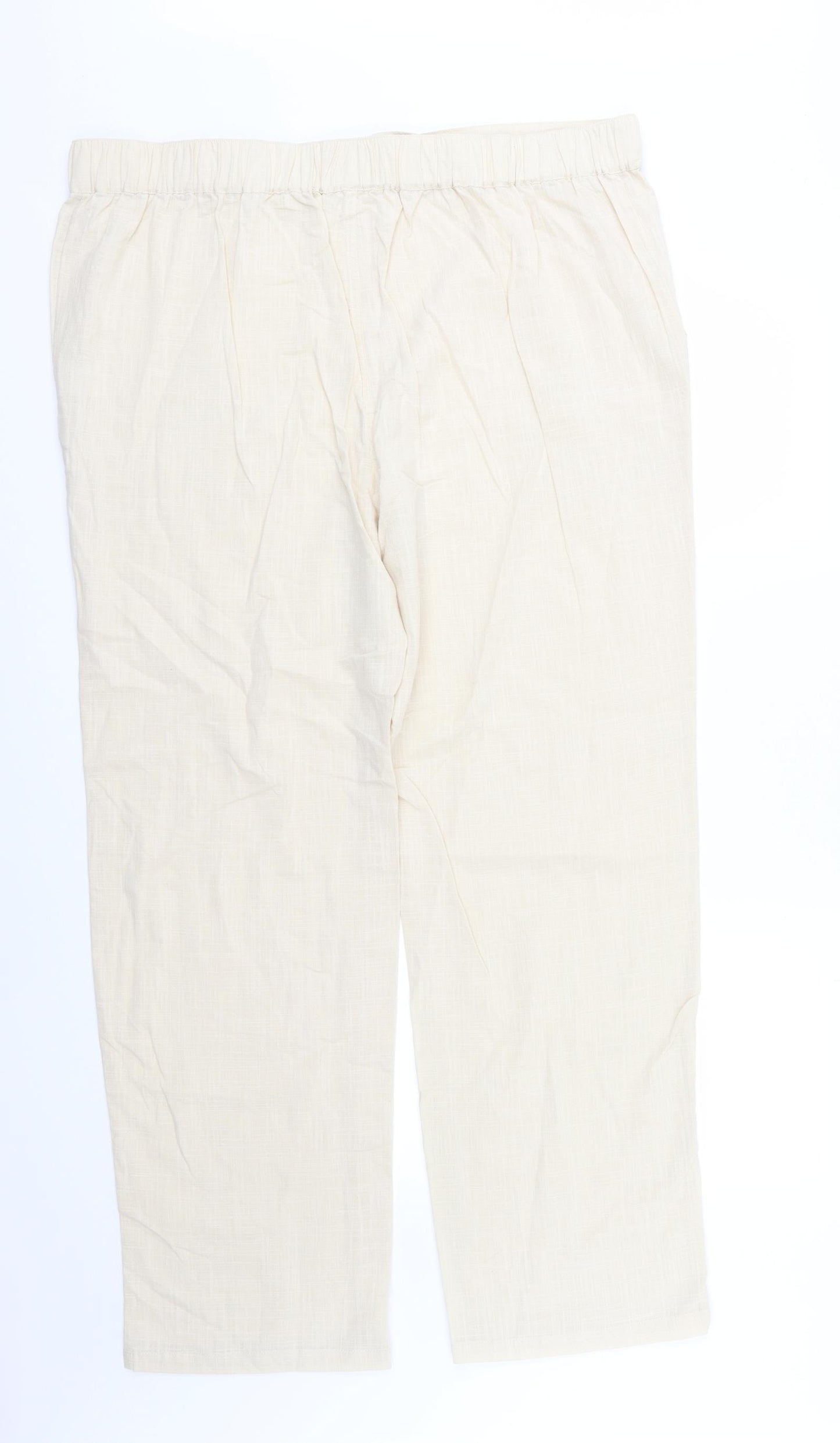 Preworn Womens Beige   Trousers  Size 42 in L31 in