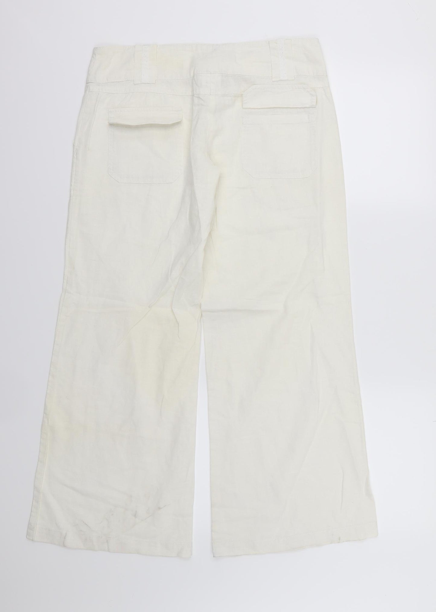 NEXT Womens White   Trousers  Size 10 L27 in