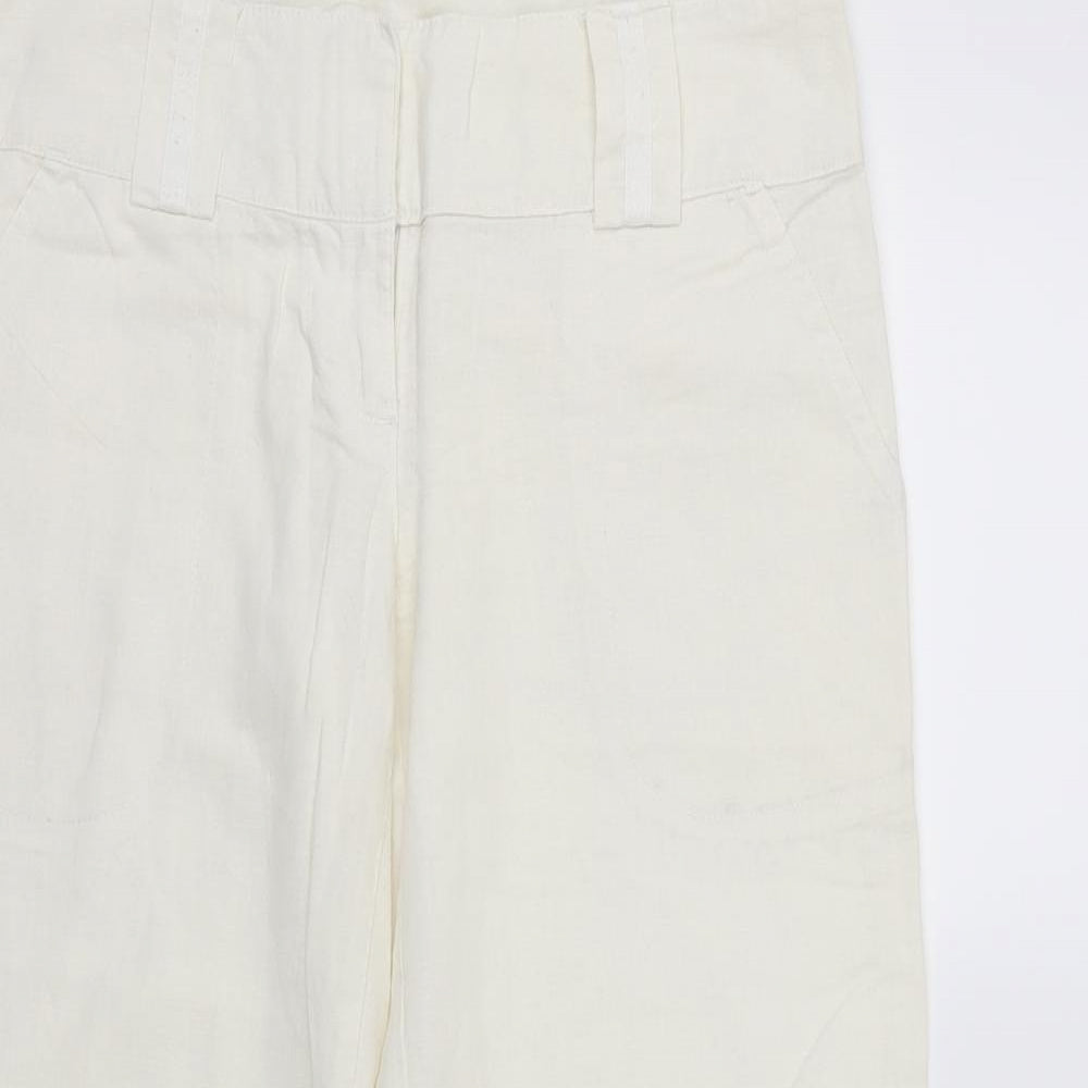 NEXT Womens White   Trousers  Size 10 L27 in