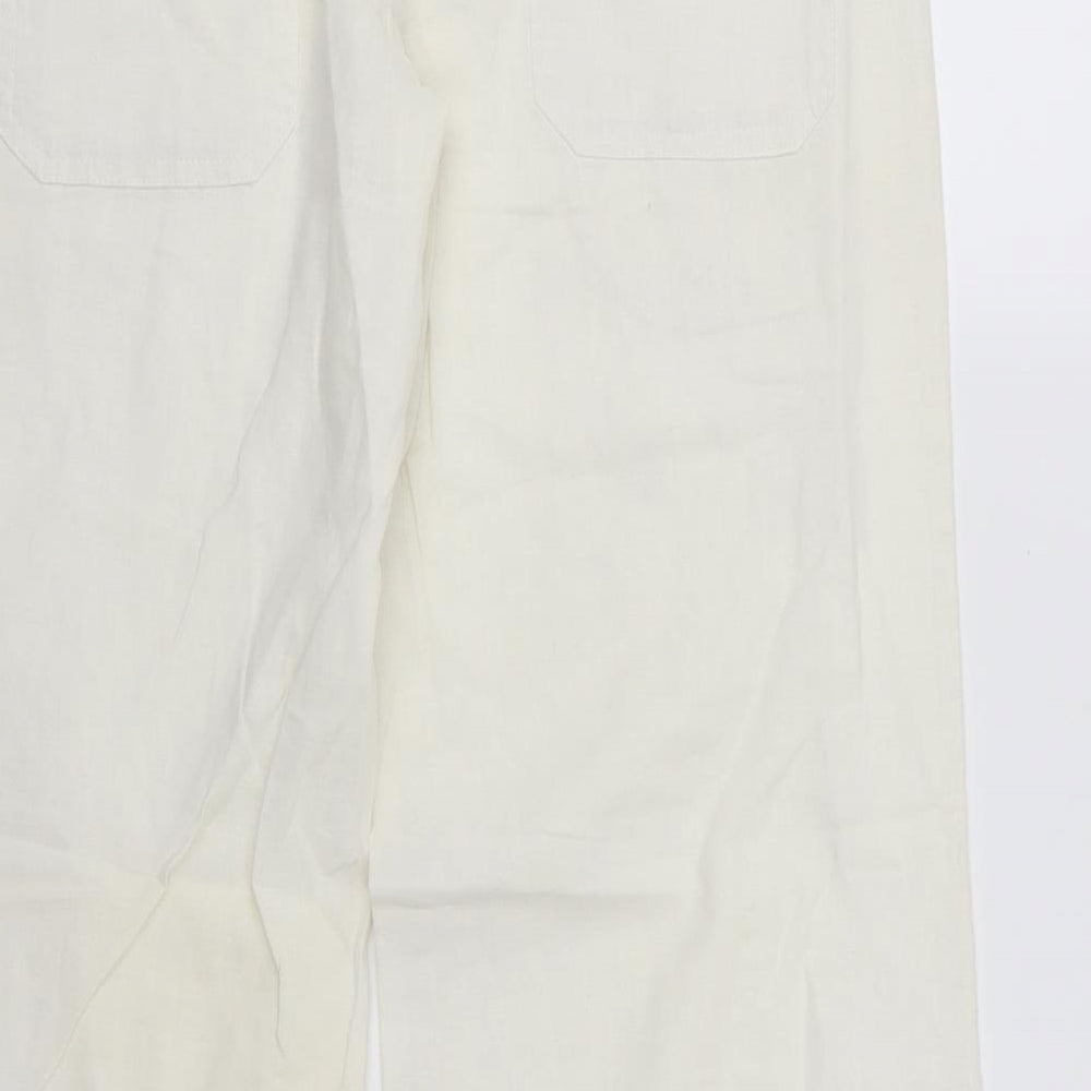 NEXT Womens White   Trousers  Size 10 L27 in