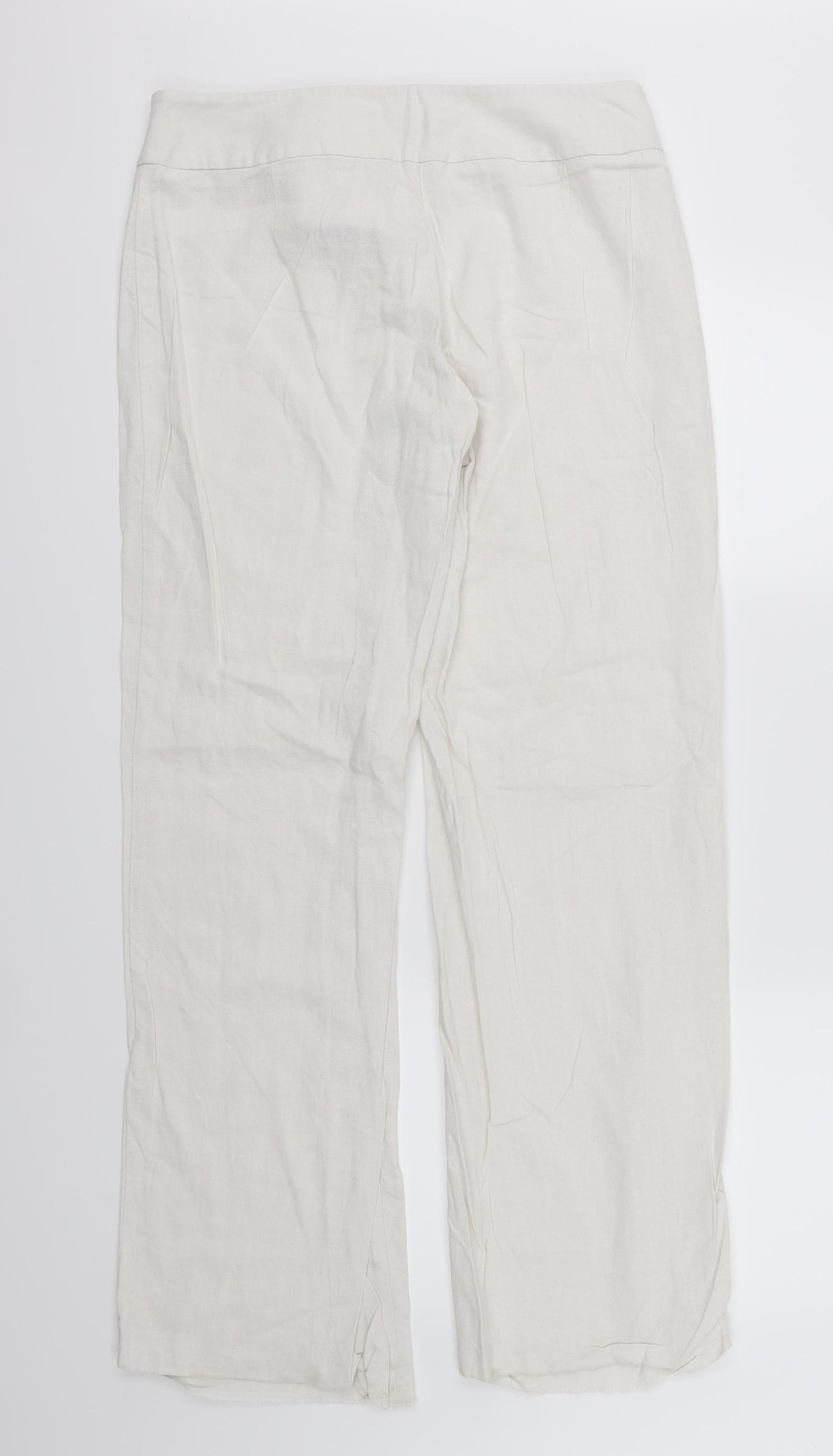 George Womens Ivory   Trousers  Size 12 L31 in