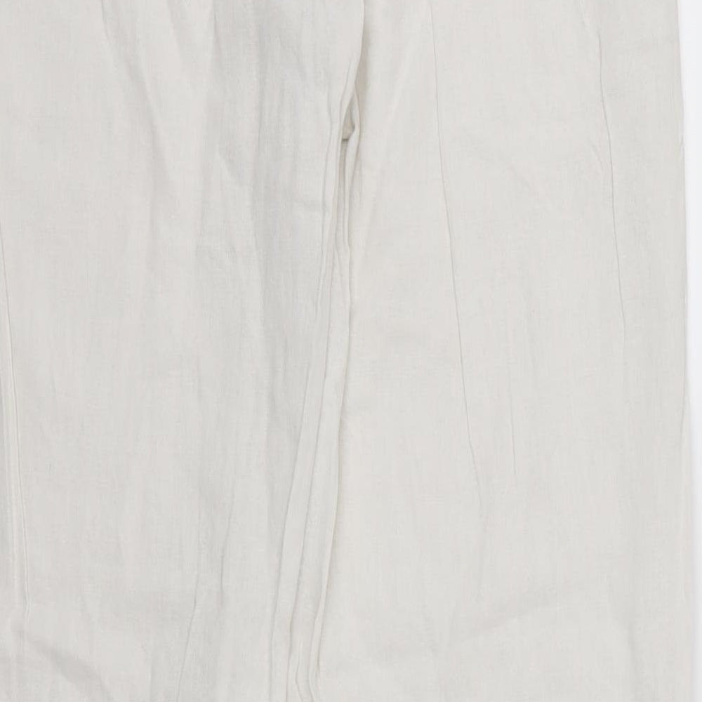 George Womens Ivory   Trousers  Size 12 L31 in
