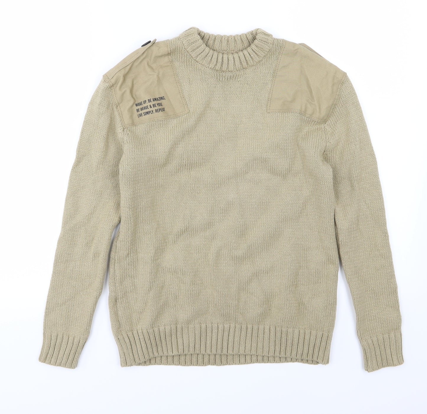 Zara Boys Brown  Knit Pullover Jumper Size 11-12 Years