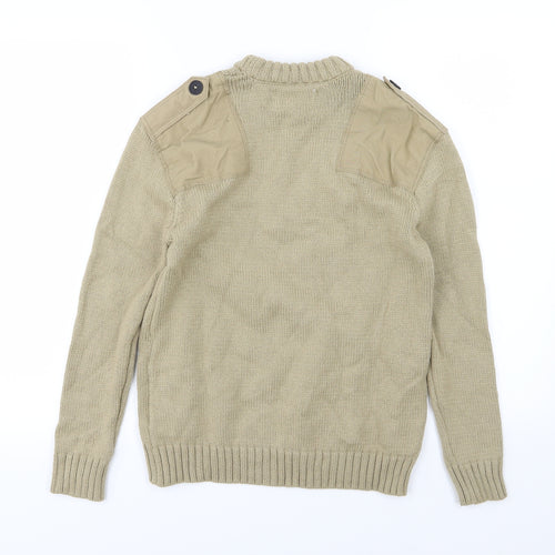 Zara Boys Brown  Knit Pullover Jumper Size 11-12 Years