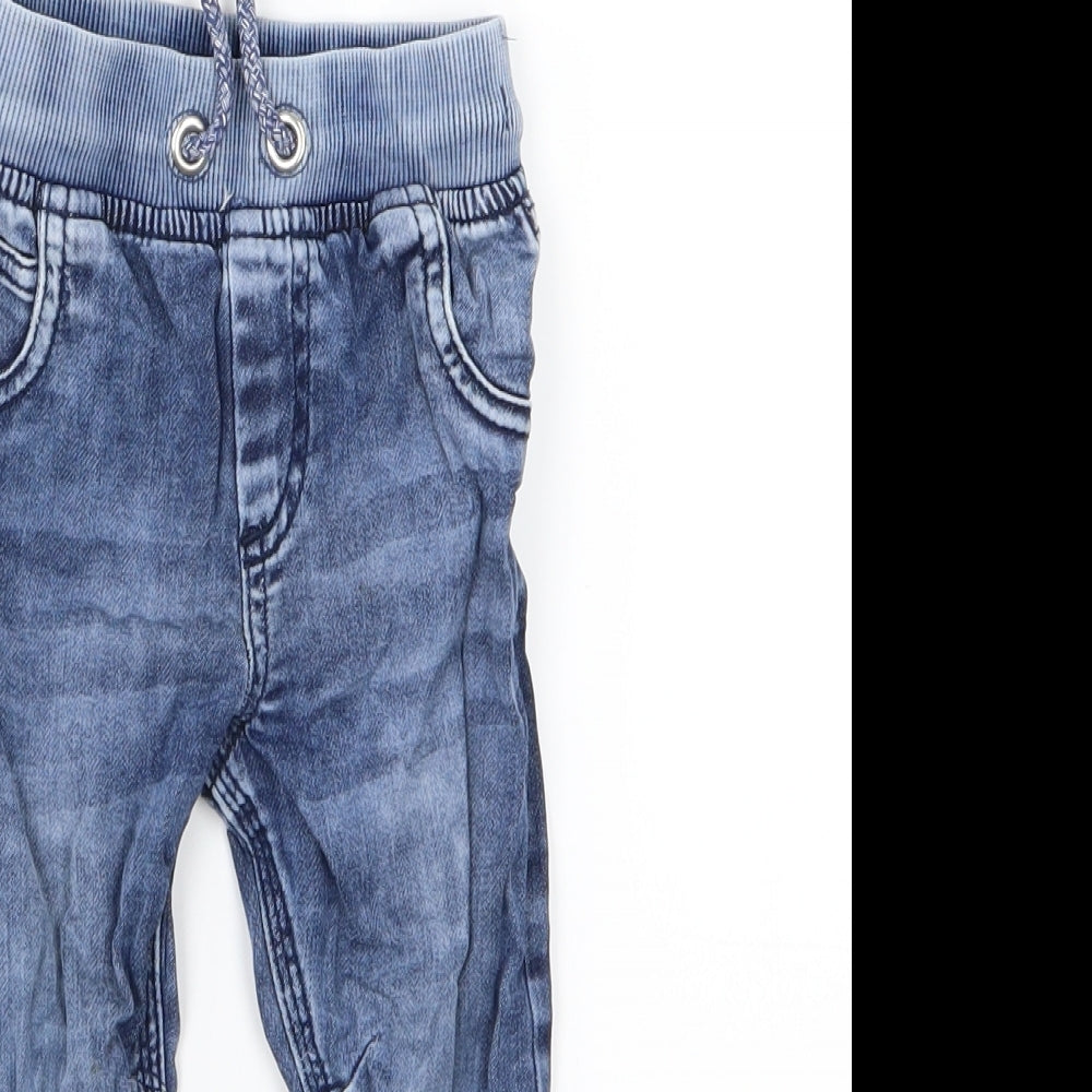 F&F  Blue  Denim Jogger Jeans Size 12-18 Months