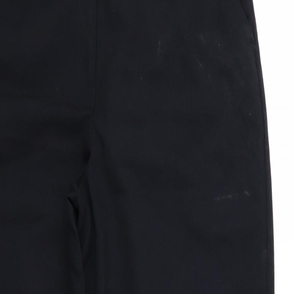 Papaya Womens Black  Rayon Trousers  Size 14 L30 in