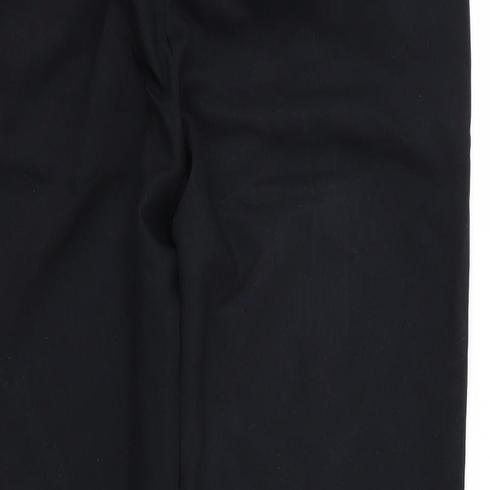 Papaya Womens Black  Rayon Trousers  Size 14 L30 in