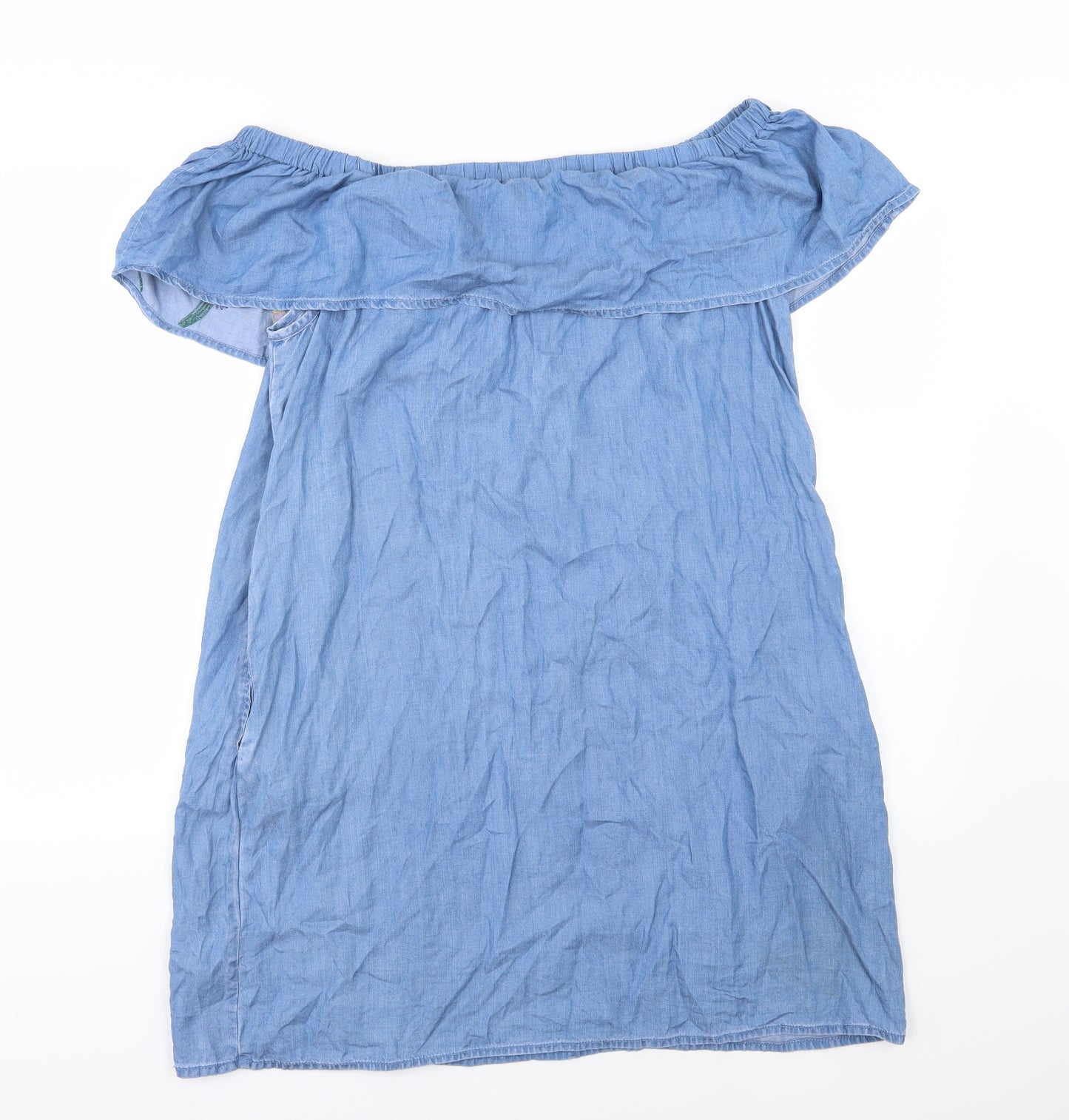 F&F Womens Blue Floral  A-Line  Size 16