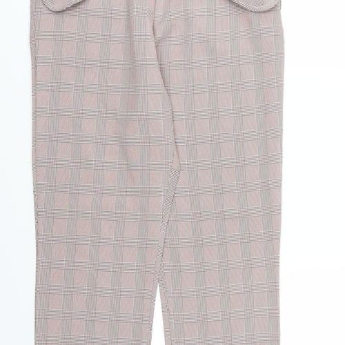 Retro & Icone Womens Red Striped Rayon Trousers  Size L L26 in