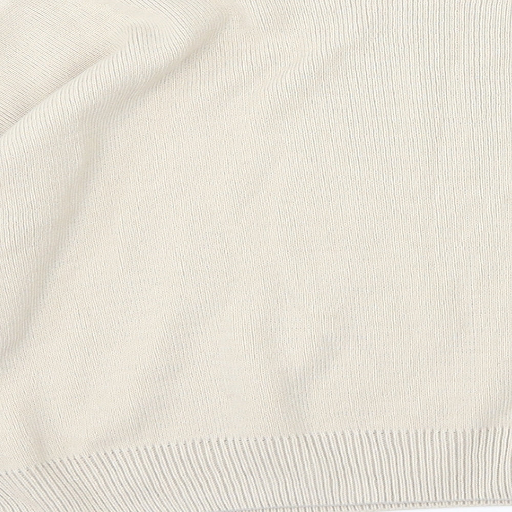 I SAW IT FIRST Womens Beige  Knit Pullover Jumper Size L