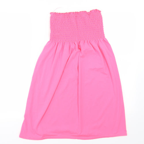 Boohoo Womens Pink  Jersey A-Line  Size 10