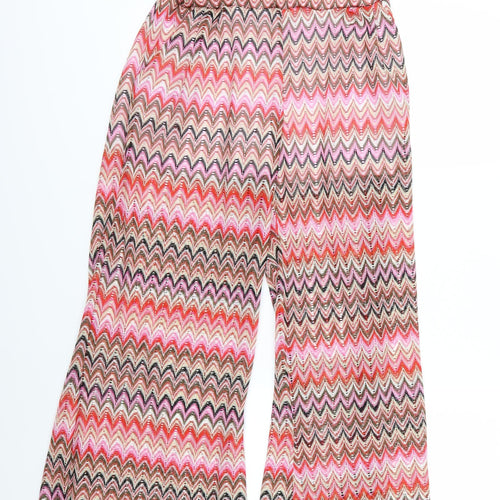 Julie Womens Multicoloured Striped Knit Trousers  Size S L31 in