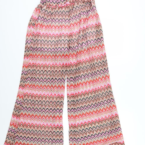 Julie Womens Multicoloured Striped Knit Trousers  Size S L31 in