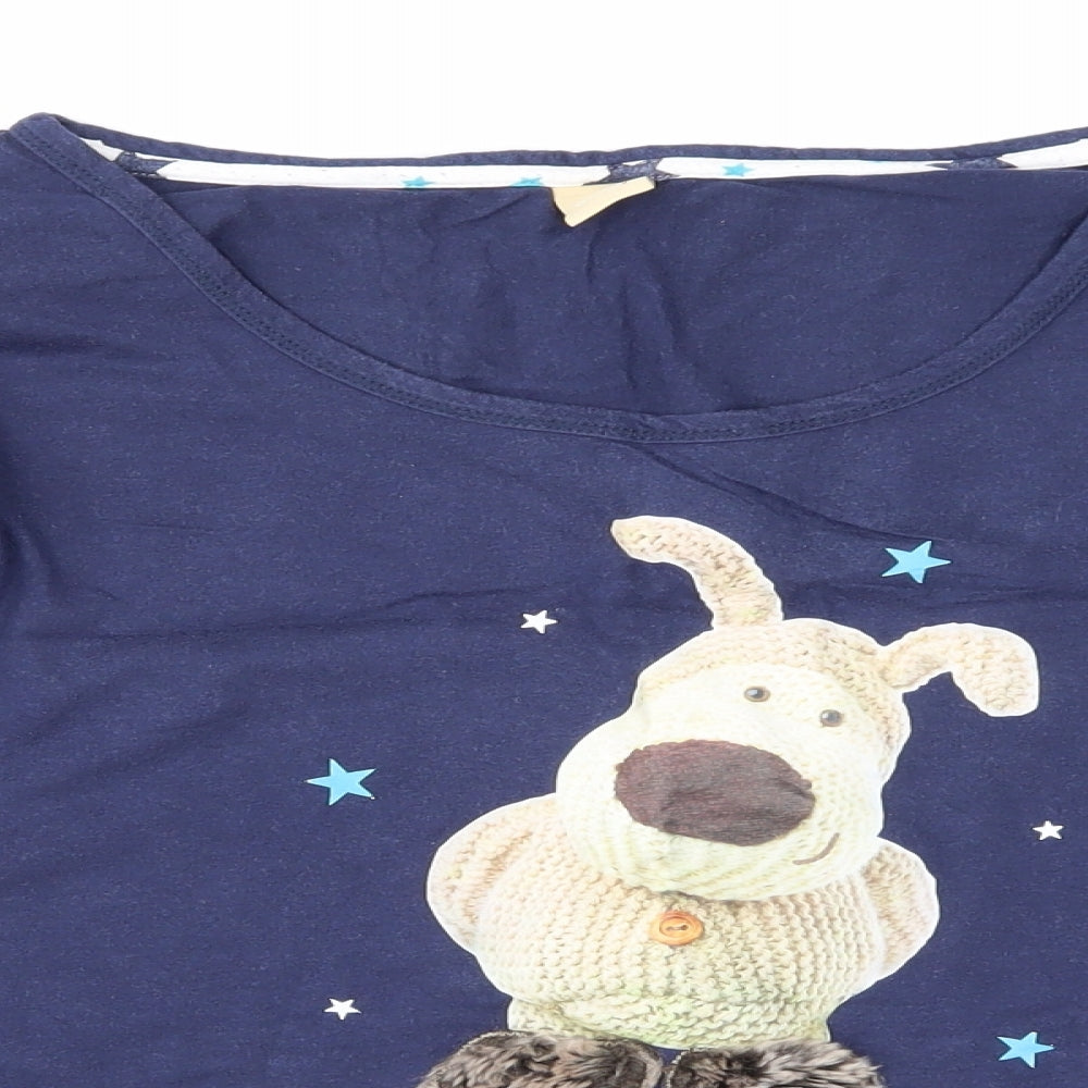 BHS Womens Blue Animal Print  Top Pyjama Top Size 14