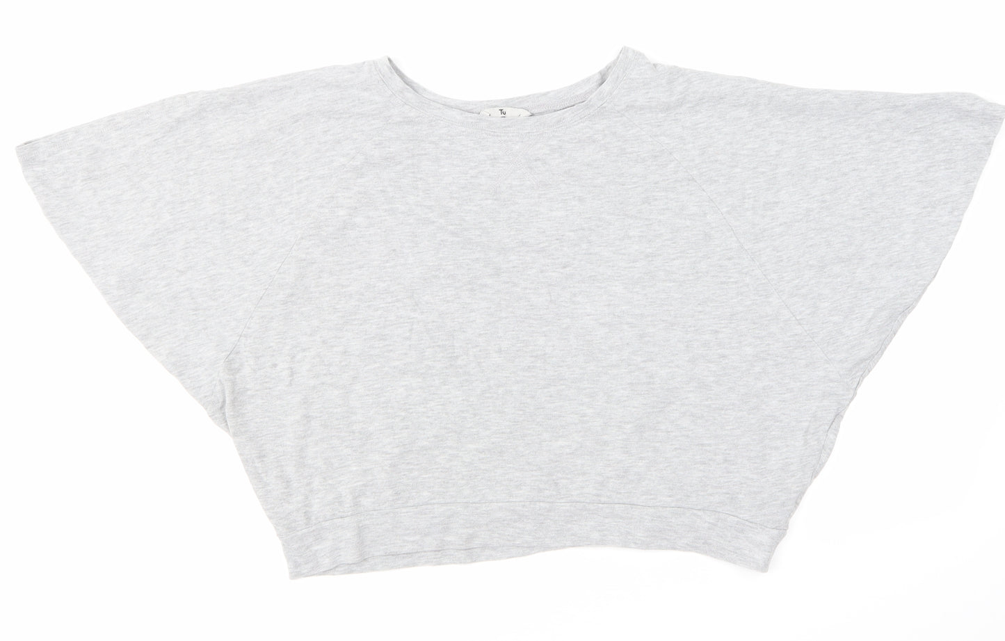 TU Womens Grey   Cropped T-Shirt Size 16
