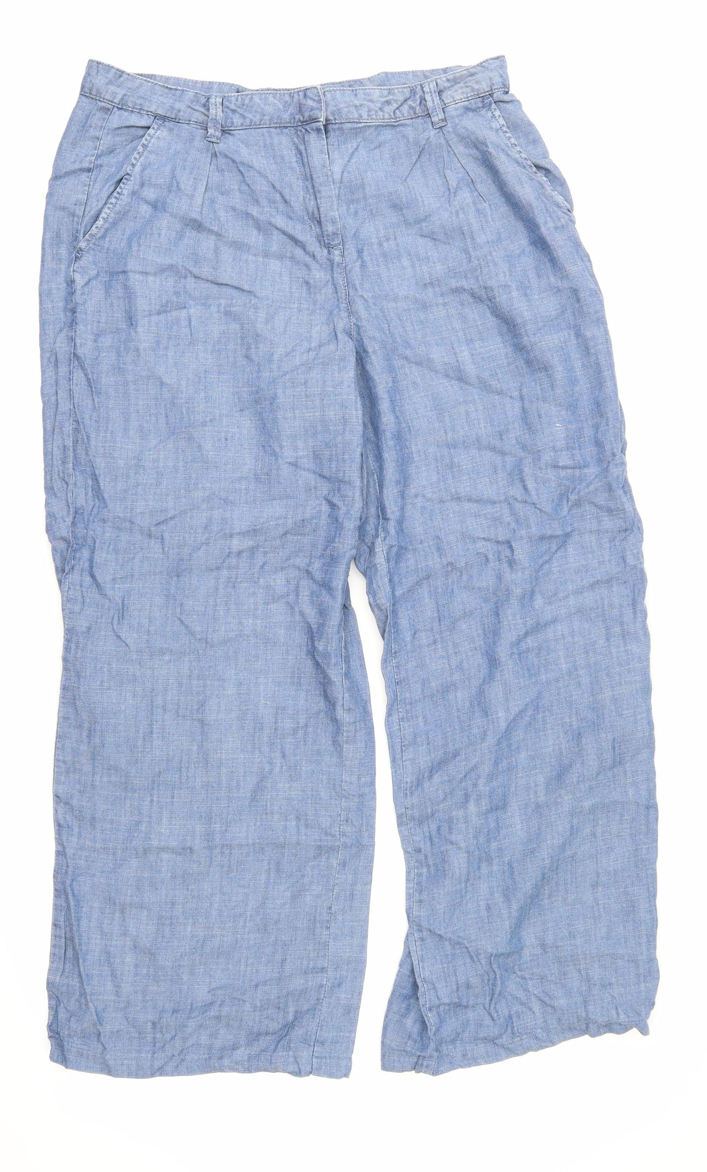 NEXT Womens Blue  Denim Sweatpants Trousers Size 14