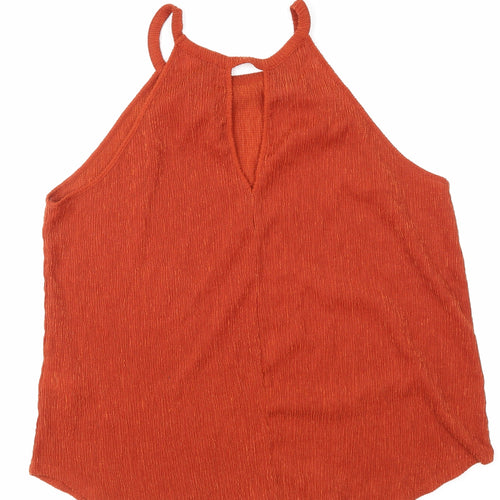Riverisland Womens Orange   Basic T-Shirt Size 16