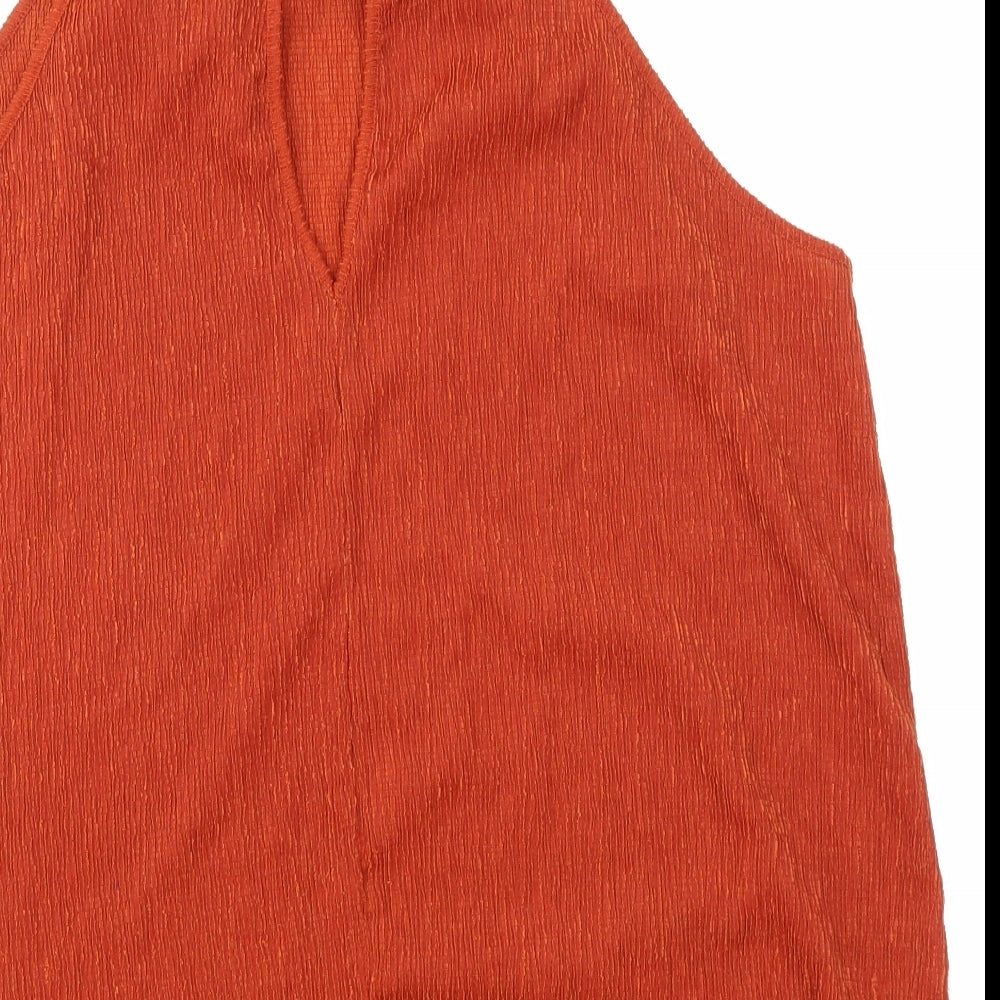 Riverisland Womens Orange   Basic T-Shirt Size 16