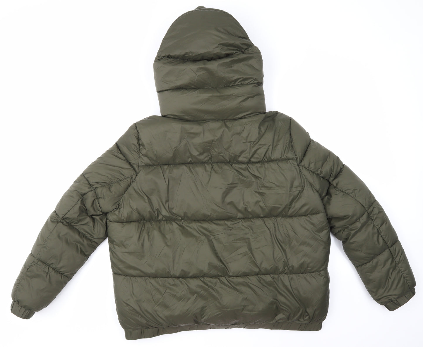 Primark Womens Green   Puffer Jacket Coat Size 18