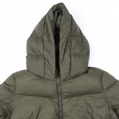 Primark Womens Green   Puffer Jacket Coat Size 18