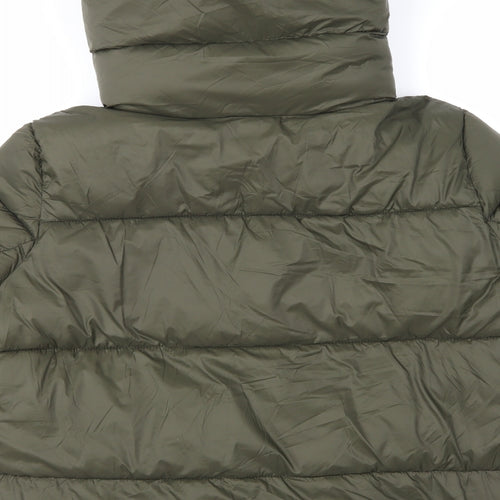 Primark Womens Green   Puffer Jacket Coat Size 18