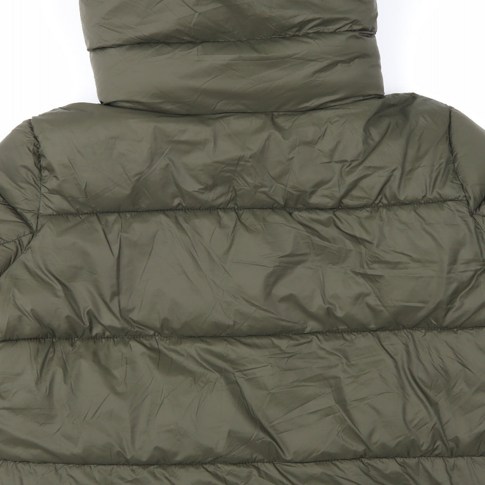 Primark Womens Green   Puffer Jacket Coat Size 18