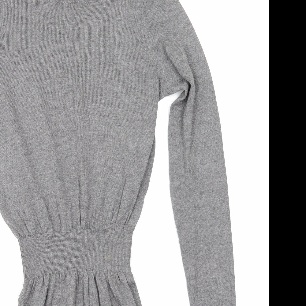 H&M Womens Grey   Jumper Dress  Size S