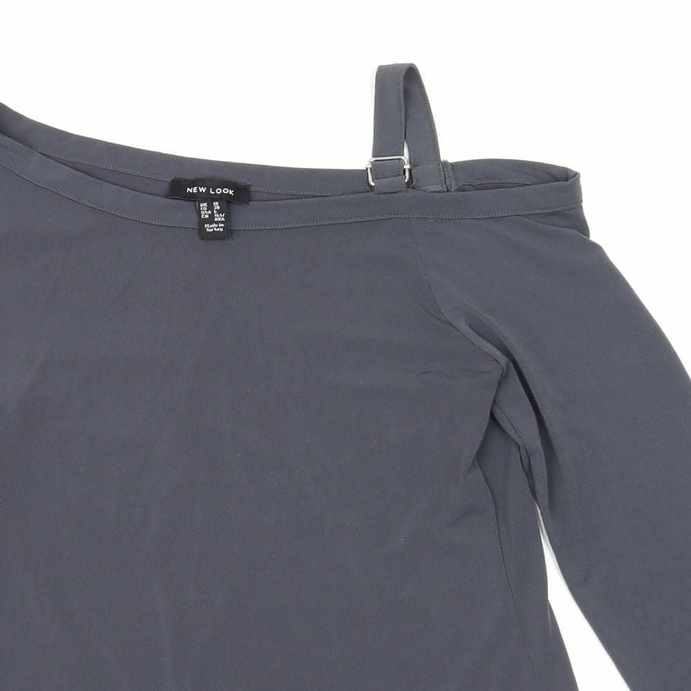 NewLook Womens Grey   Basic Blouse Size 10