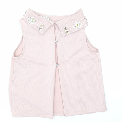 Miss Selfridge Womens Pink   Basic T-Shirt Size 8