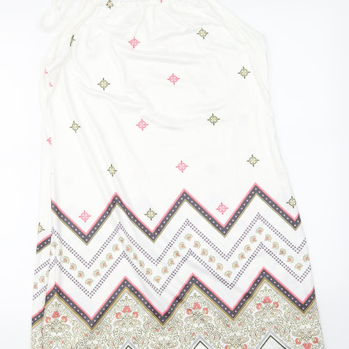 Select Womens White Argyle/Diamond  Skater Dress  Size 12