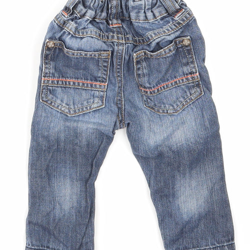 NEXT Boys Blue  Denim Cargo Jeans Size 6-9 Months