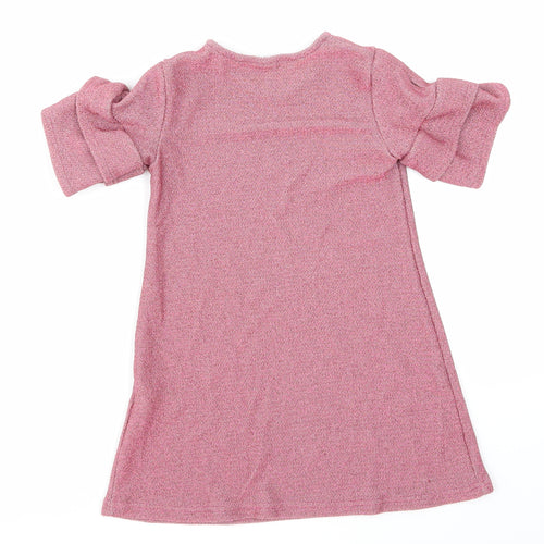 NEXT Girls Pink   Skater Dress  Size 3 Years