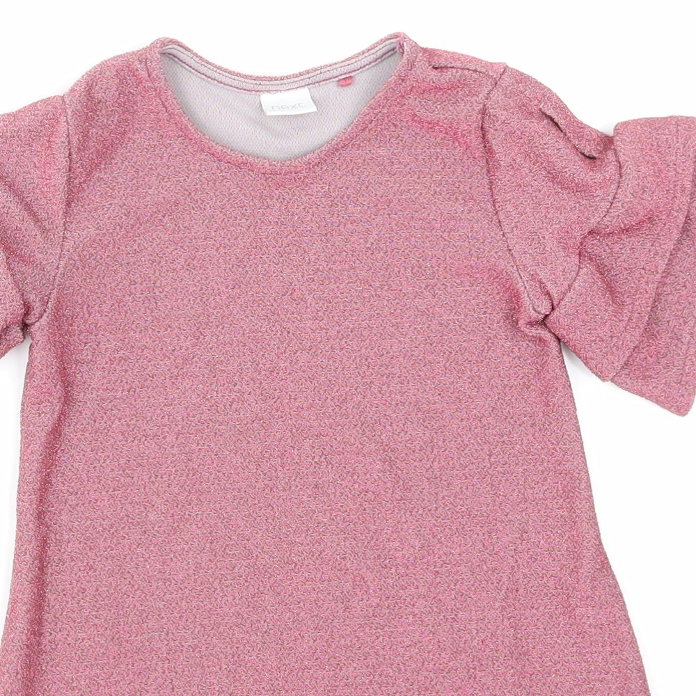 NEXT Girls Pink   Skater Dress  Size 3 Years