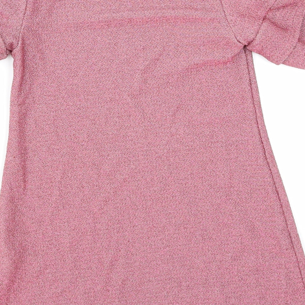 NEXT Girls Pink   Skater Dress  Size 3 Years