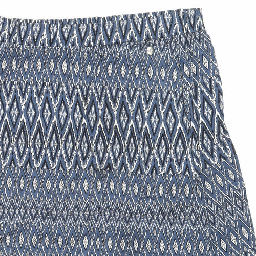 s.Oliver Womens Blue Argyle/Diamond  Swing Skirt Size 12