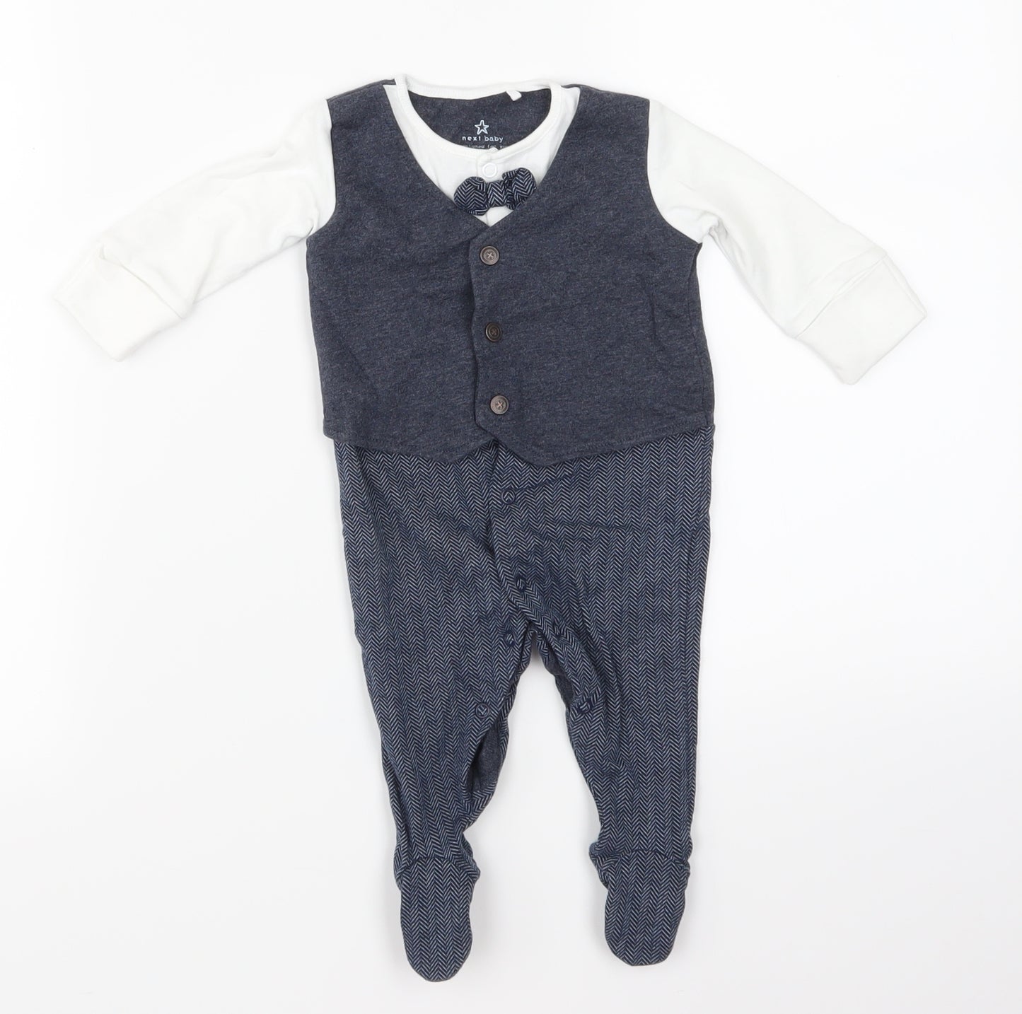 NEXT Boys Blue   Babygrow One-Piece Size 0-3 Months