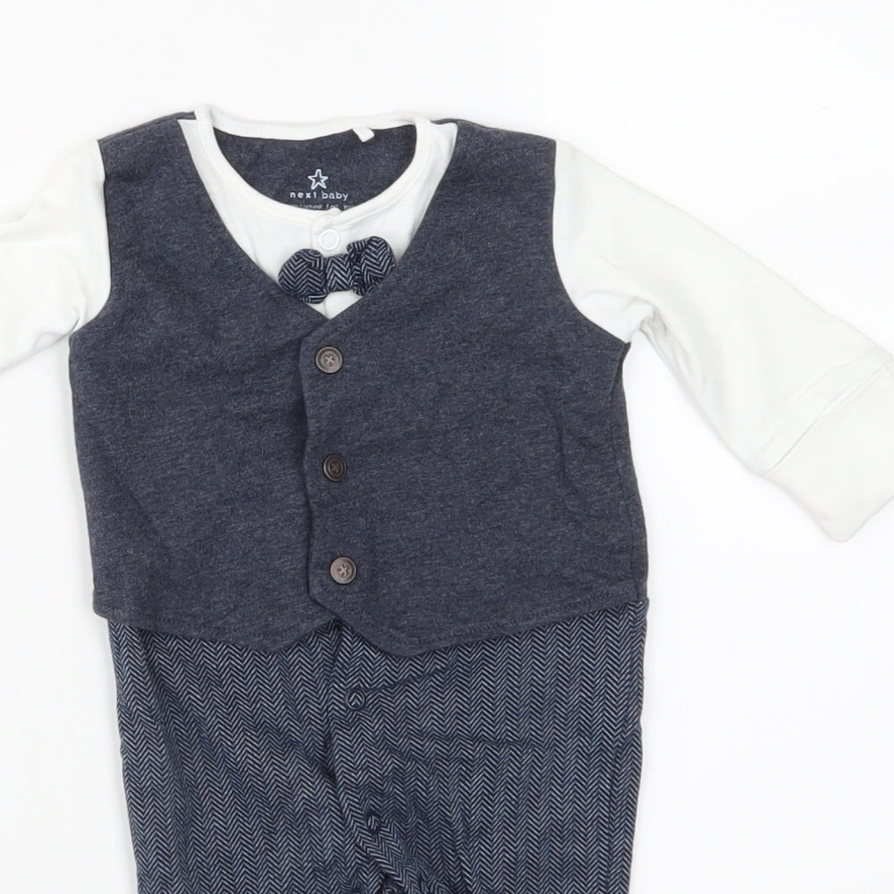 NEXT Boys Blue   Babygrow One-Piece Size 0-3 Months