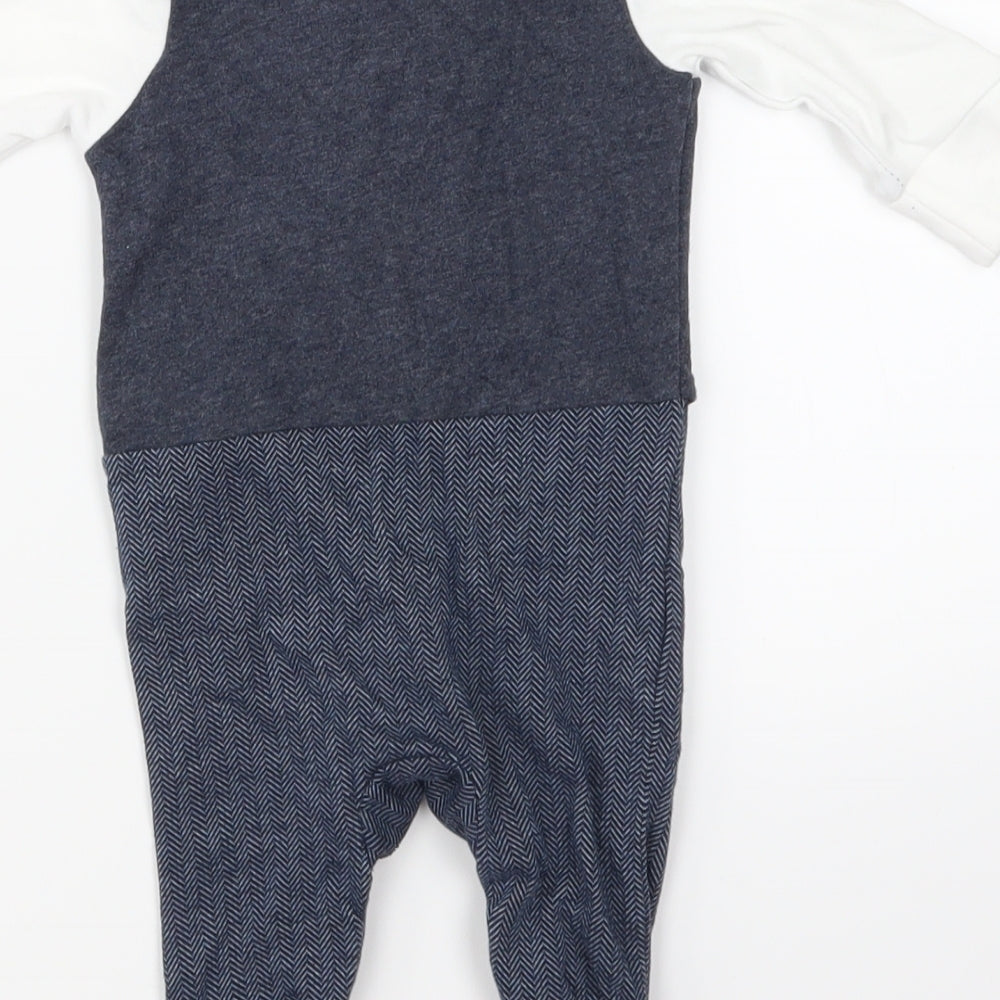 NEXT Boys Blue   Babygrow One-Piece Size 0-3 Months