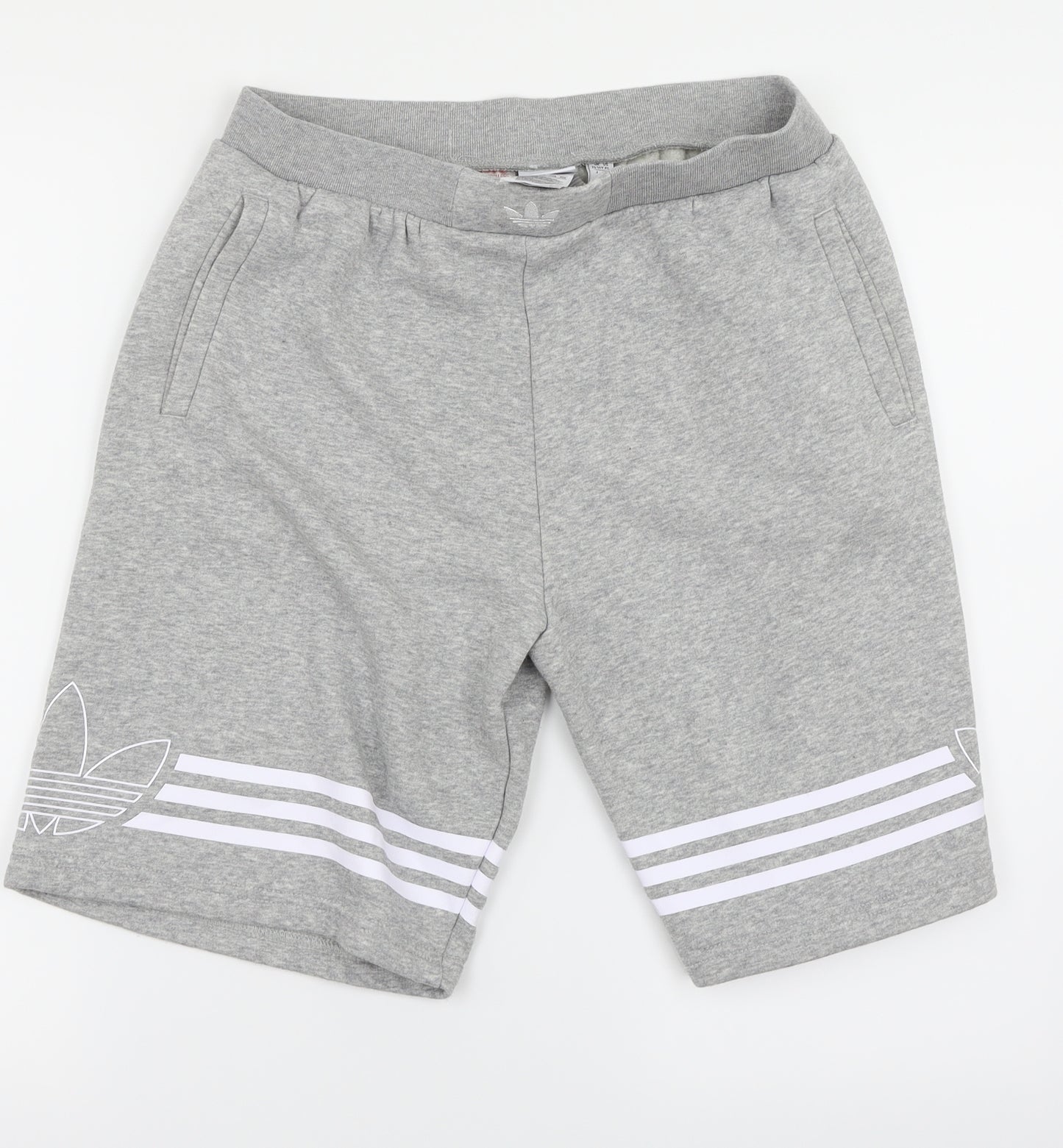 adidas Boys Grey   Sweat Shorts Size 15-16 Years