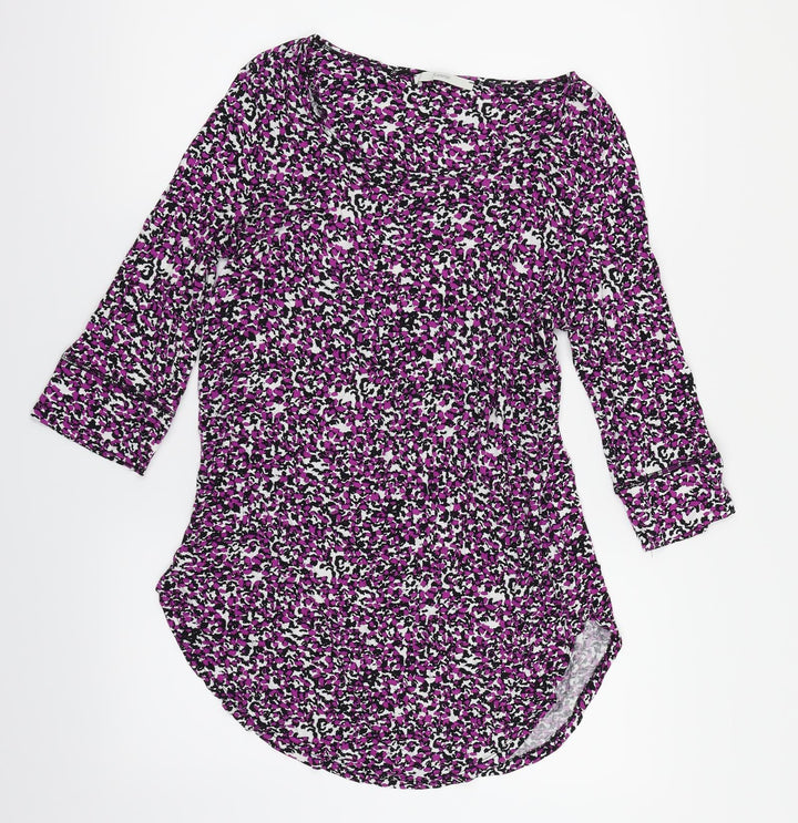George Womens Multicoloured Animal Print Basic Blouse Size 10