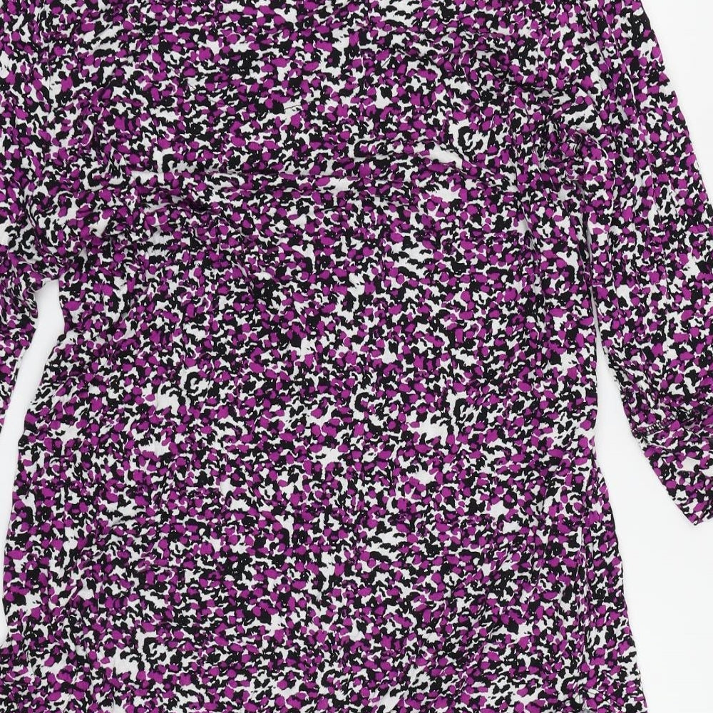 George Womens Multicoloured Animal Print  Basic Blouse Size 10