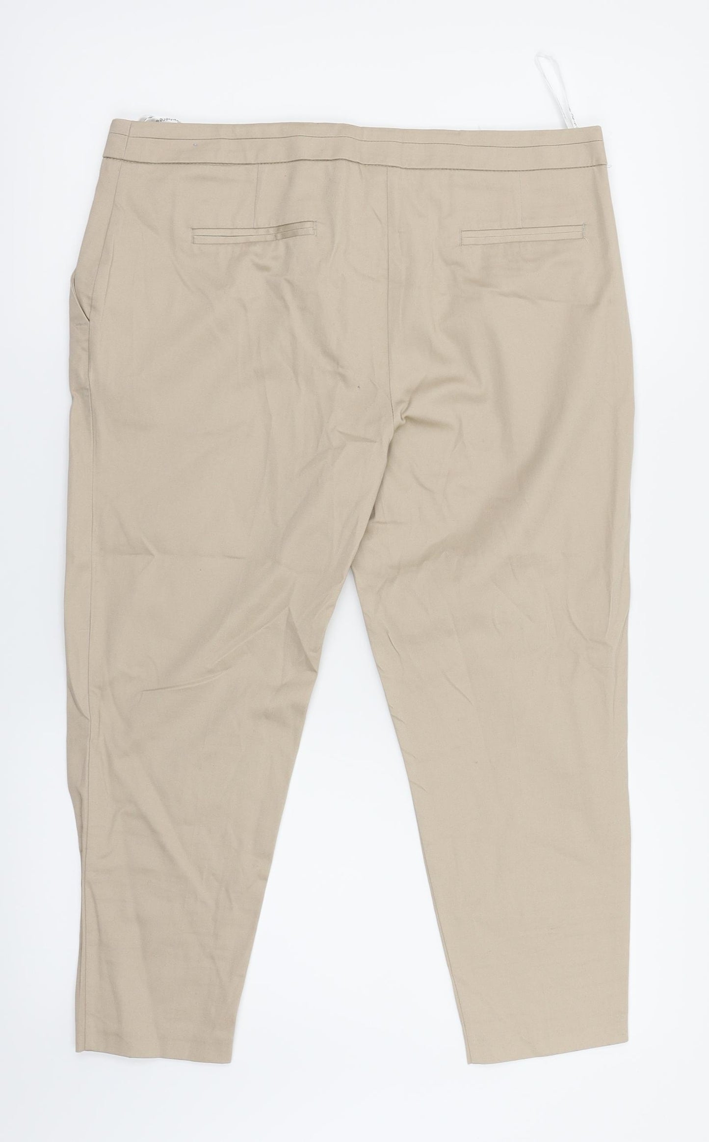 Atmosphere Womens Beige   Chino Trousers Size 12 L20 in