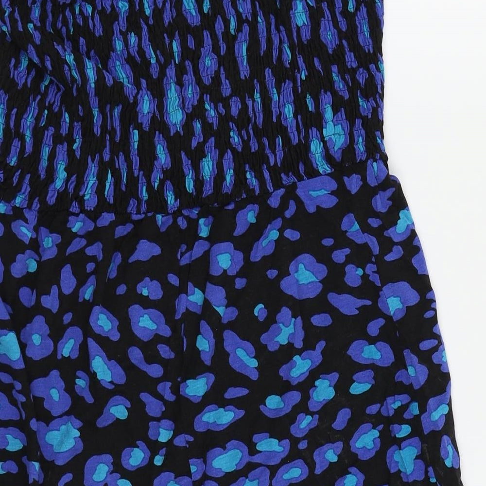George Womens Blue Polka Dot  Fit & Flare  Size 12