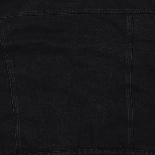 NEXT Womens Black  Denim Gilet Jacket Size 20