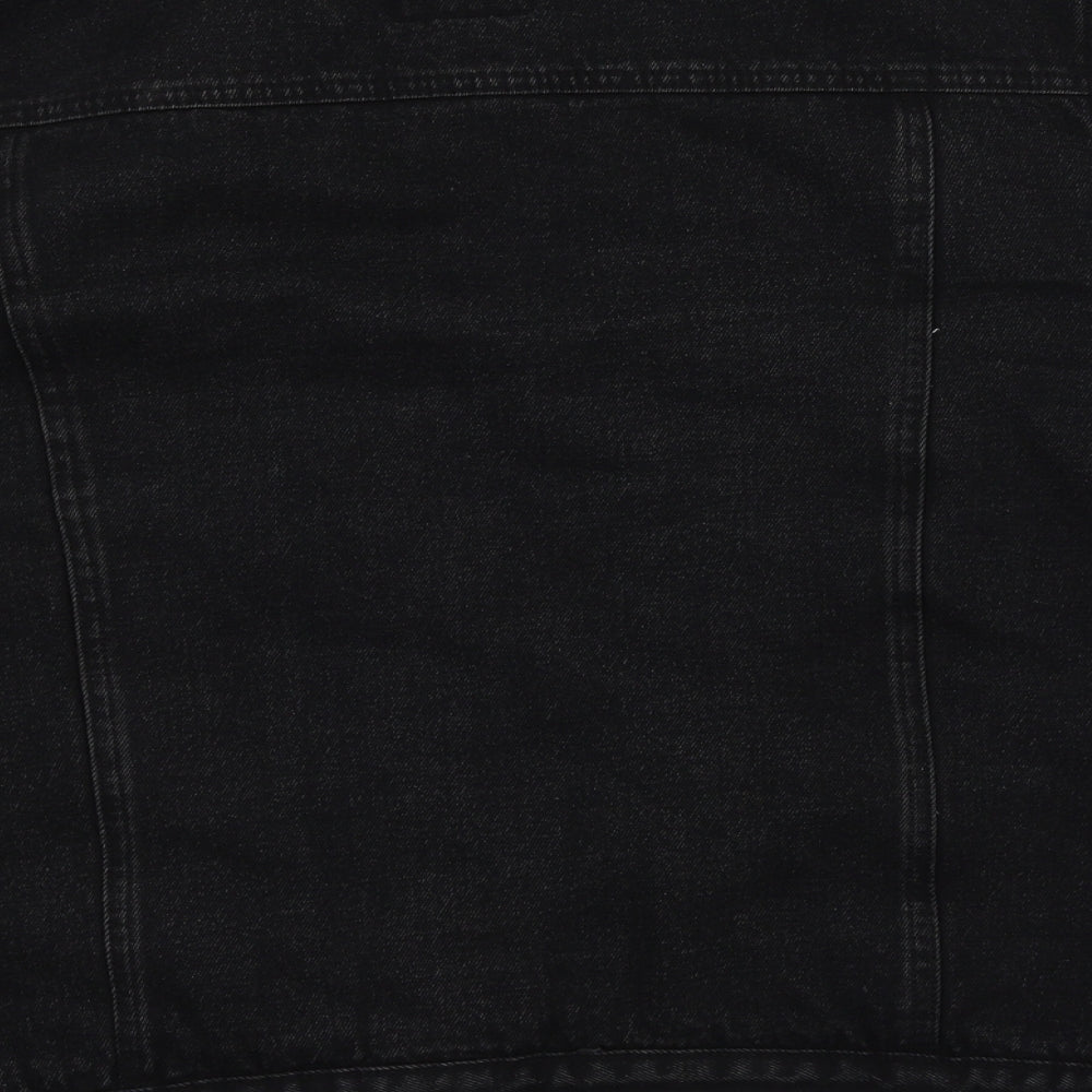 NEXT Womens Black  Denim Gilet Jacket Size 20